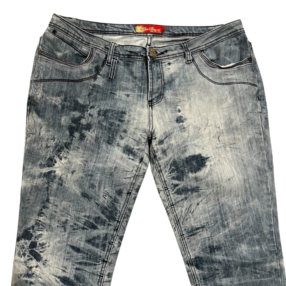 APPLE BOTTOMS Jeans Women’s 15/16 Blue and White Vintage Y2K - Picture 3 of 7